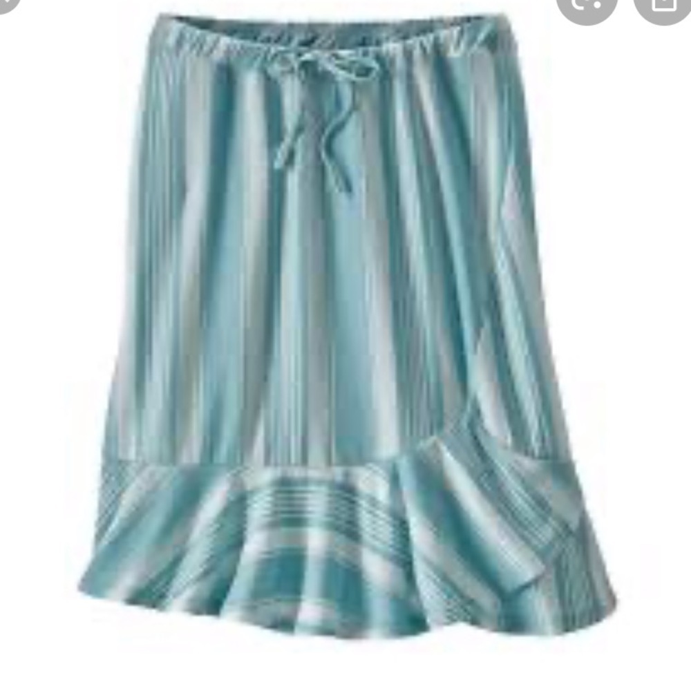 Patagonia Blue and White Striped Skirt